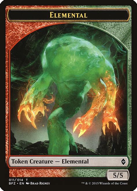 elemental token mtg